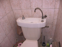 Vasque lave-mains adaptable sur WC, WiCi Concept - Monsieur R (974)